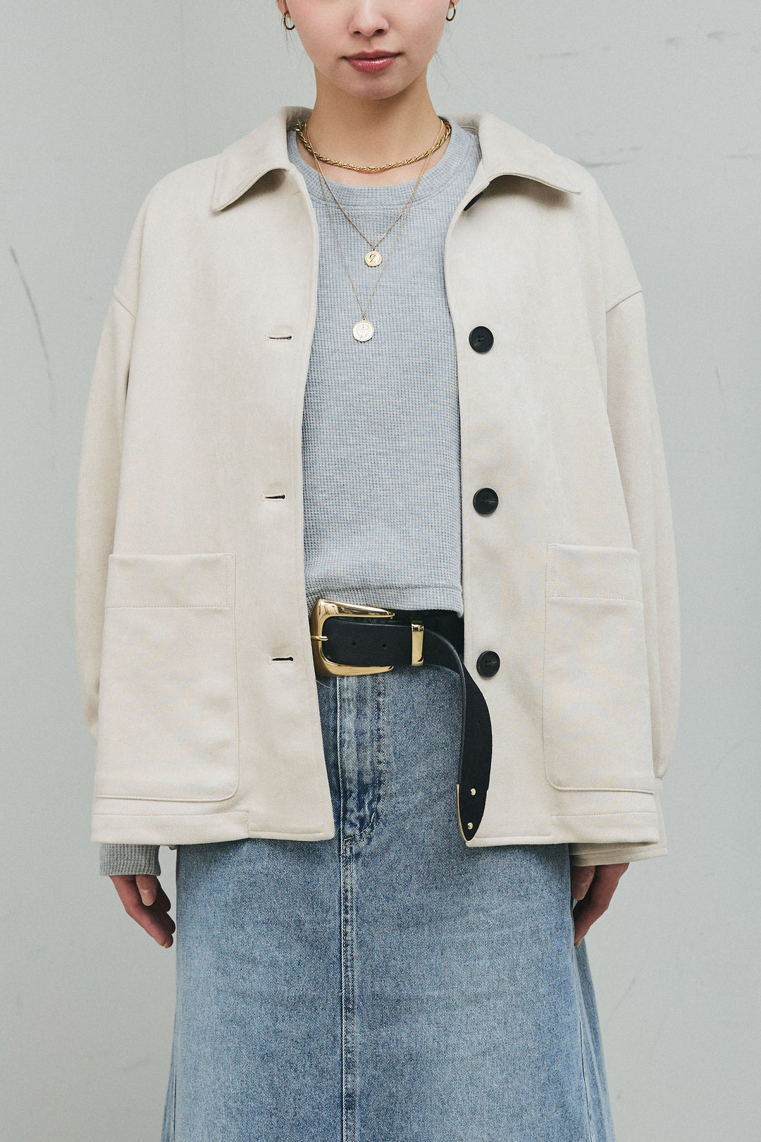 [予約]ライトフェイクスウェードカバーオール