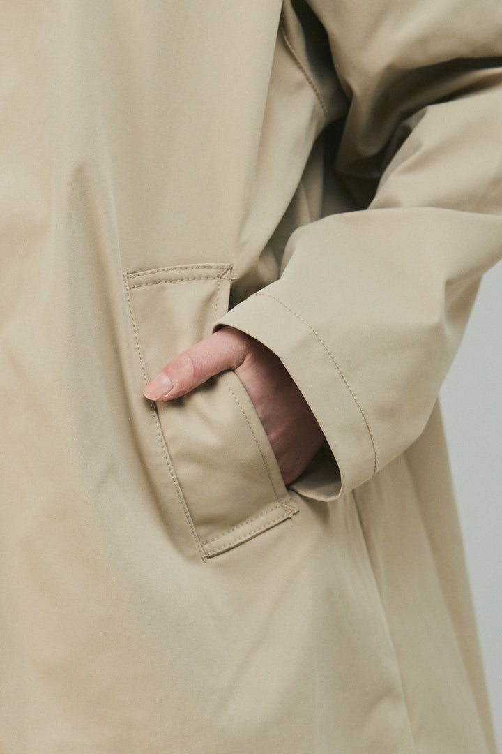 [予約]スカーフ付きステンカラースプリングコート