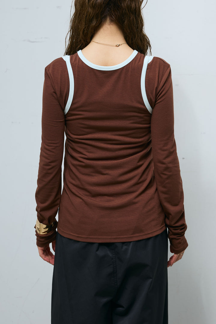 [予約]パイピングレイヤードトップスセット