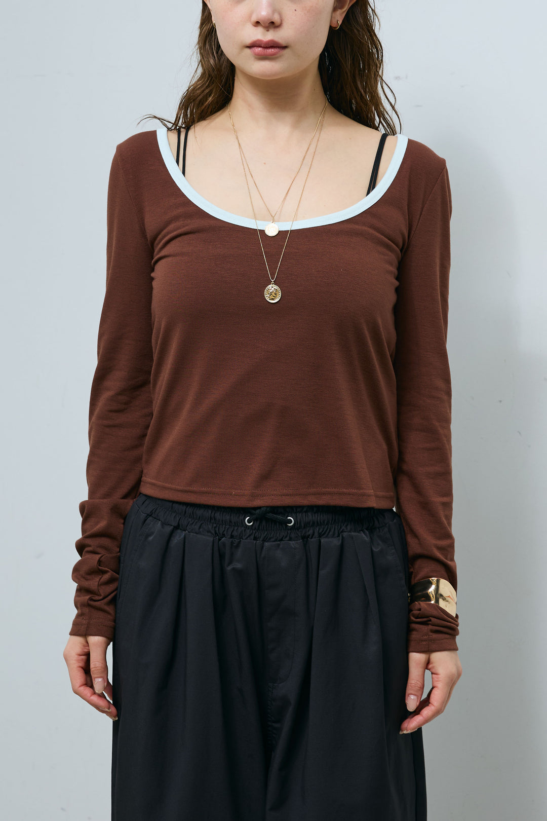 [予約]パイピングレイヤードトップスセット