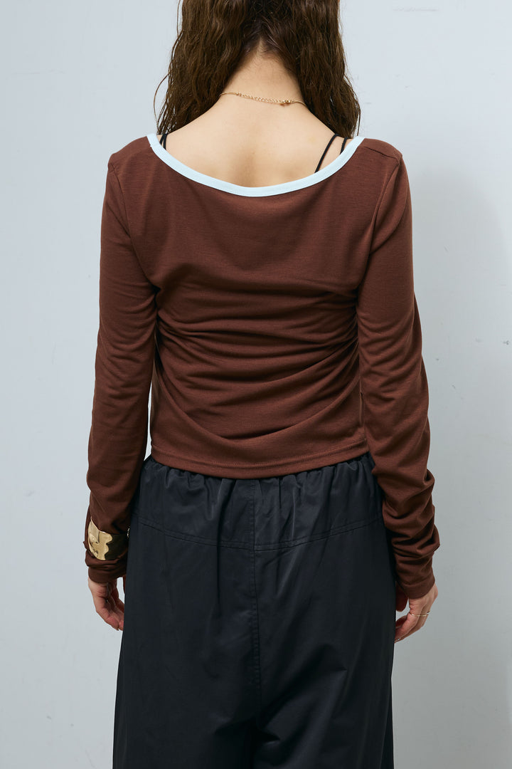 [予約]パイピングレイヤードトップスセット