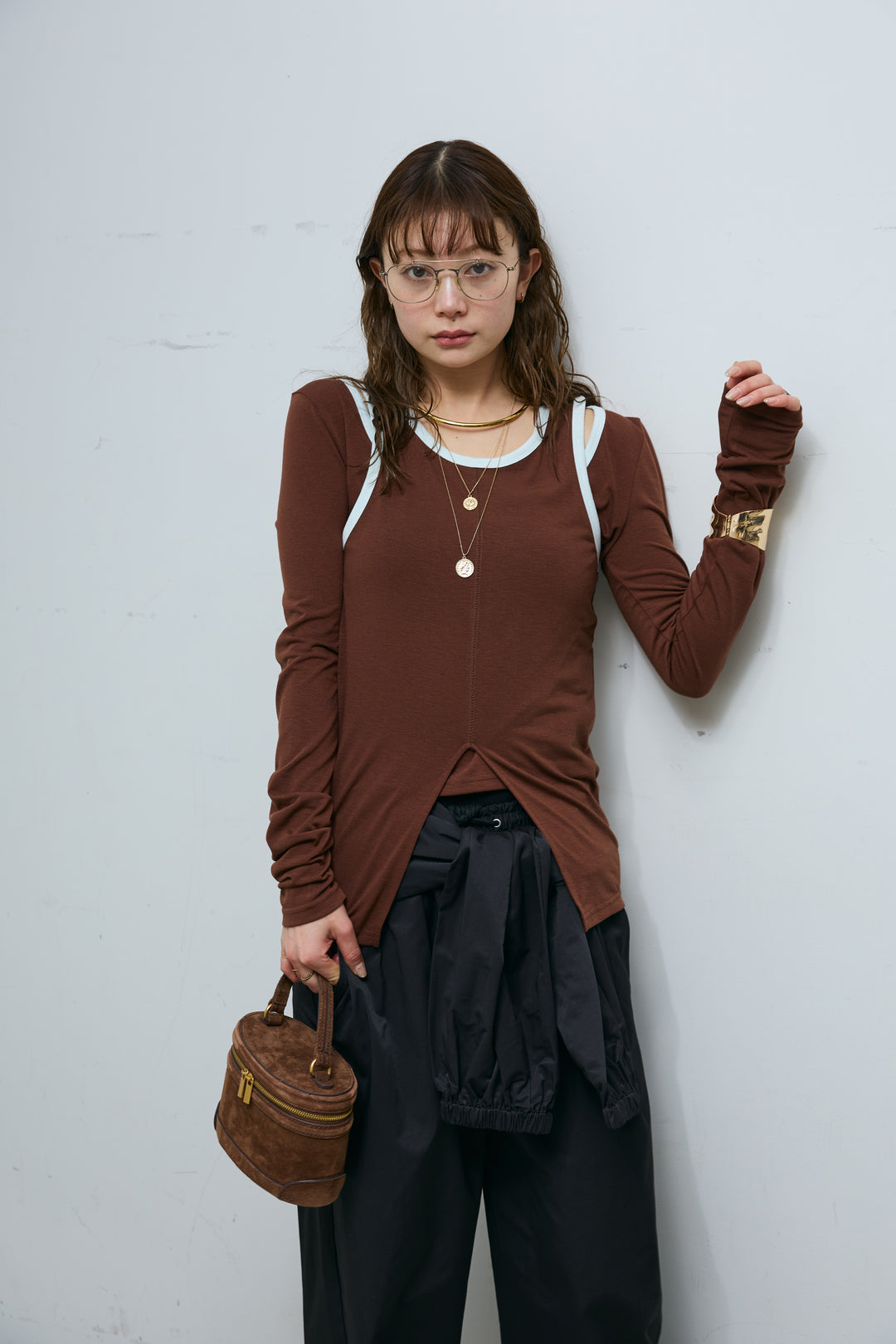 [予約]パイピングレイヤードトップスセット