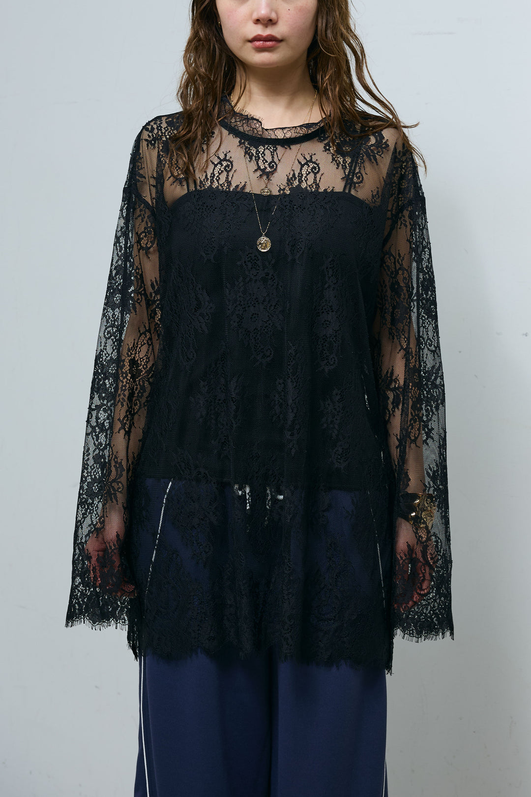 [予約]シアーレースブラウス