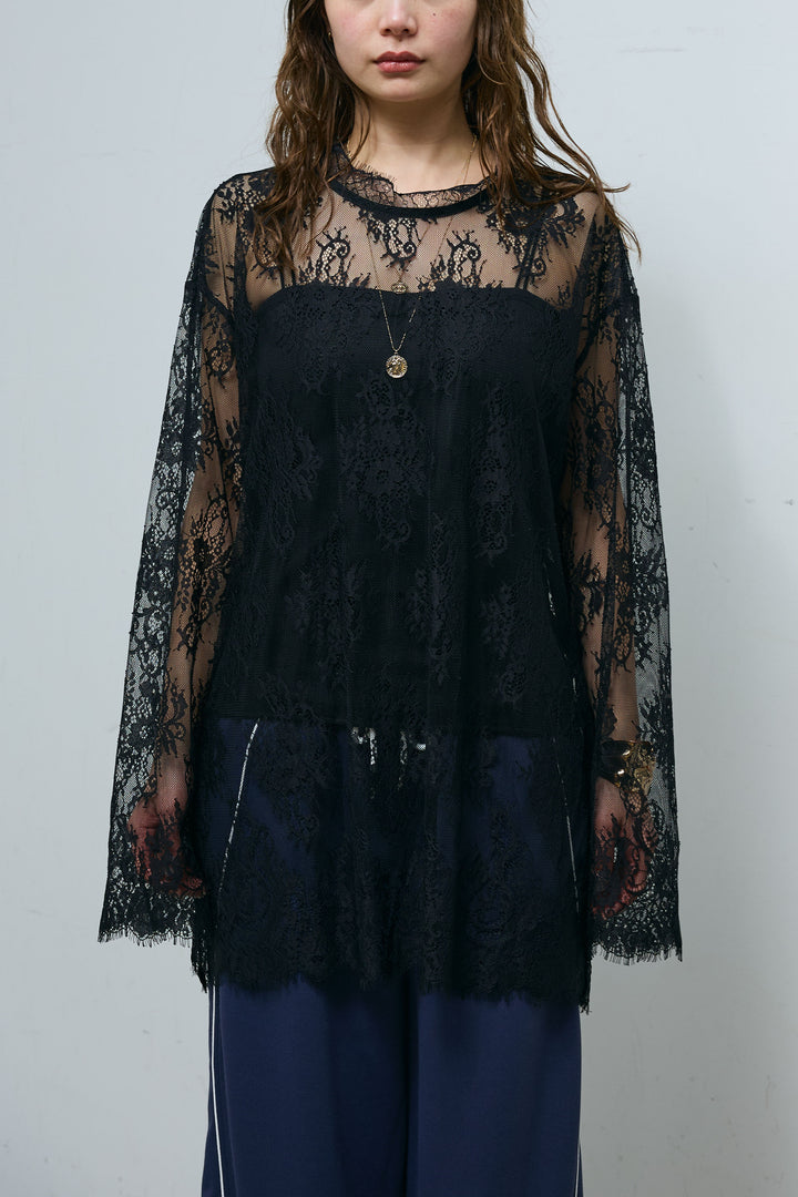 [予約]シアーレースブラウス