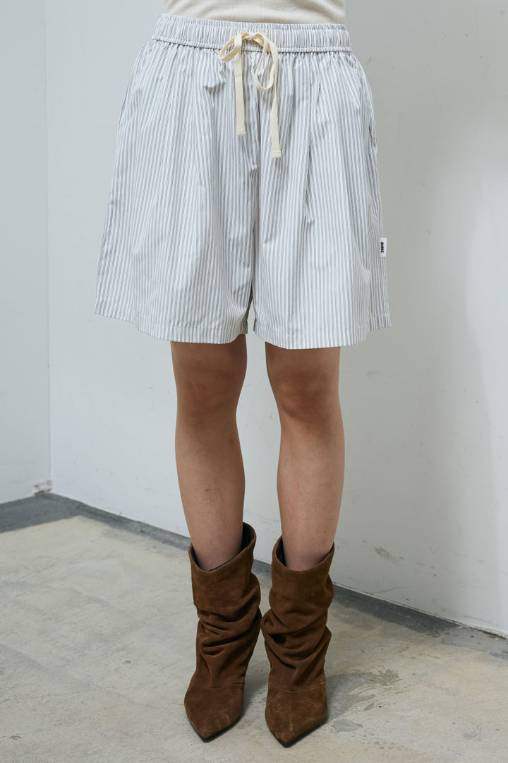 [予約]ストライプ2タックショートパンツ