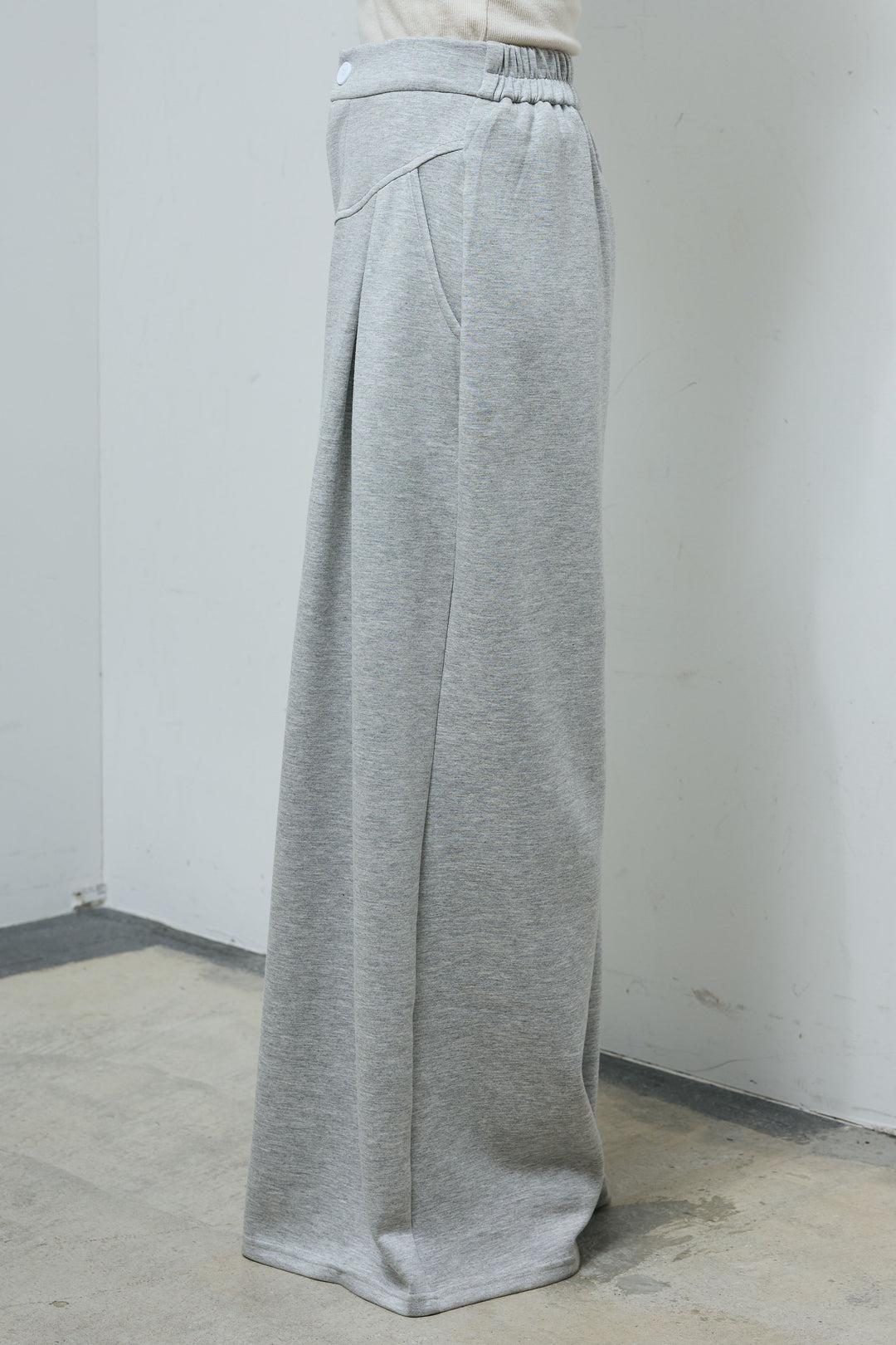 [予約]アシメZIPギャザースウェットセット