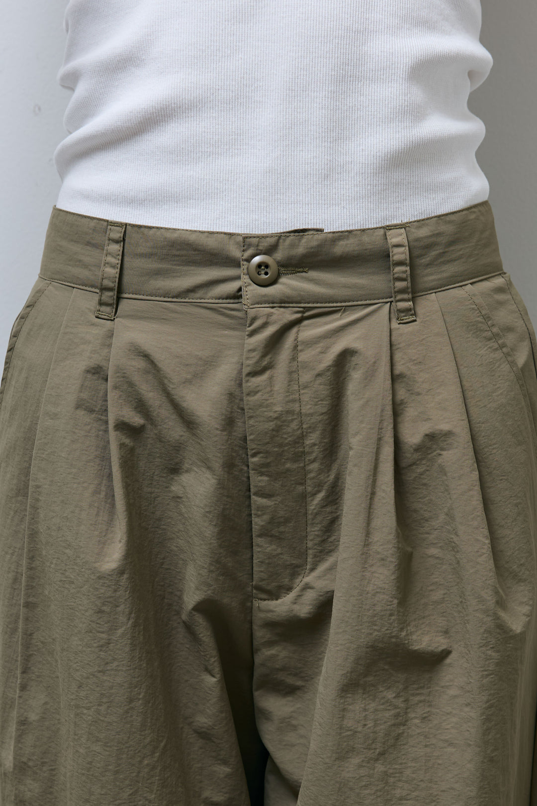 [予約/SET]シアーラグランPO+ドライタフタバレルレッグパンツ(2set)