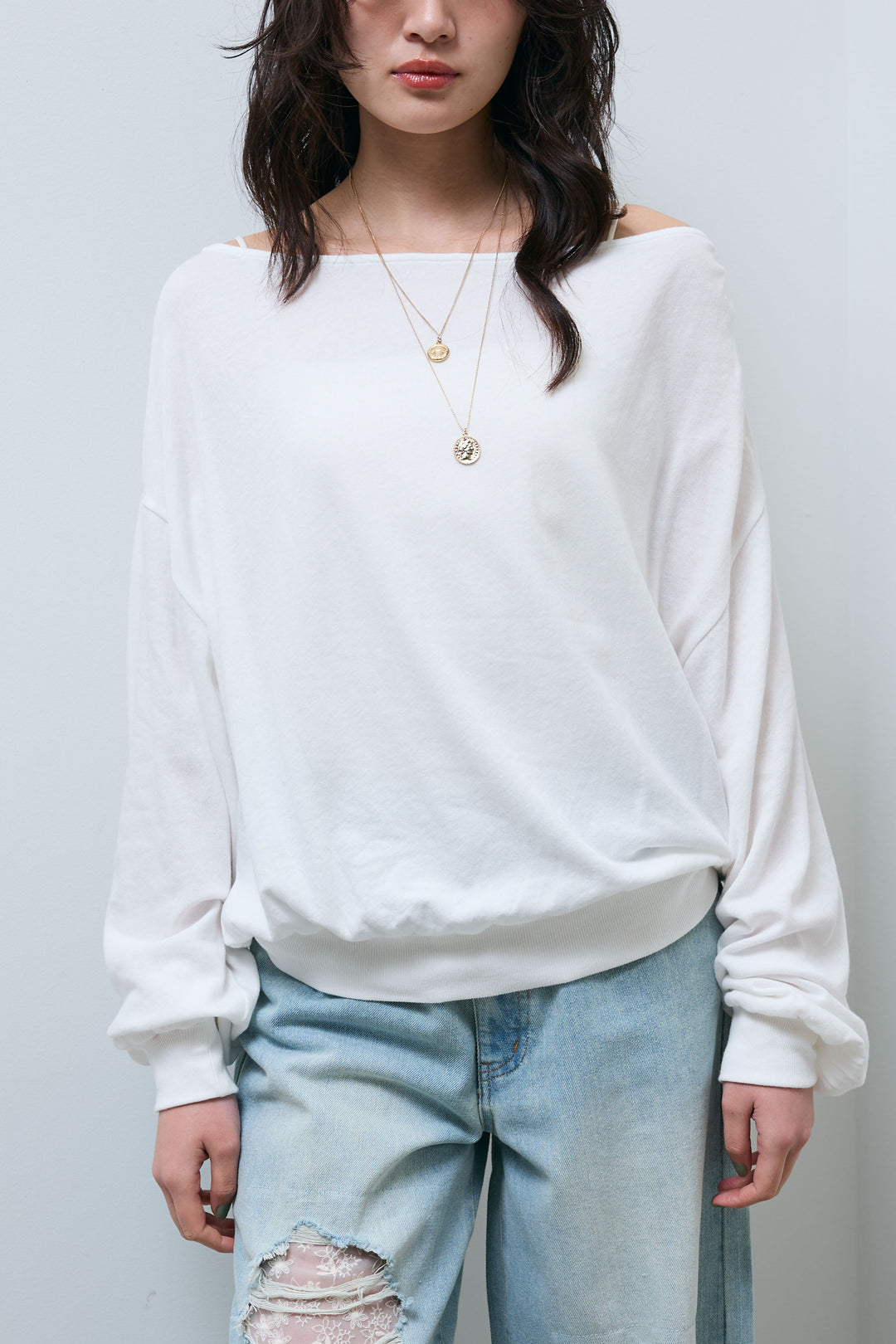 [予約]シアーオフショルプルオーバー