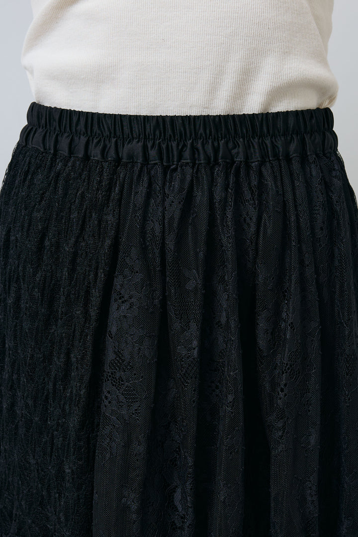 [予約/SET]シアーダブルテーラードJK+レース 切替ロングスカート(2set)