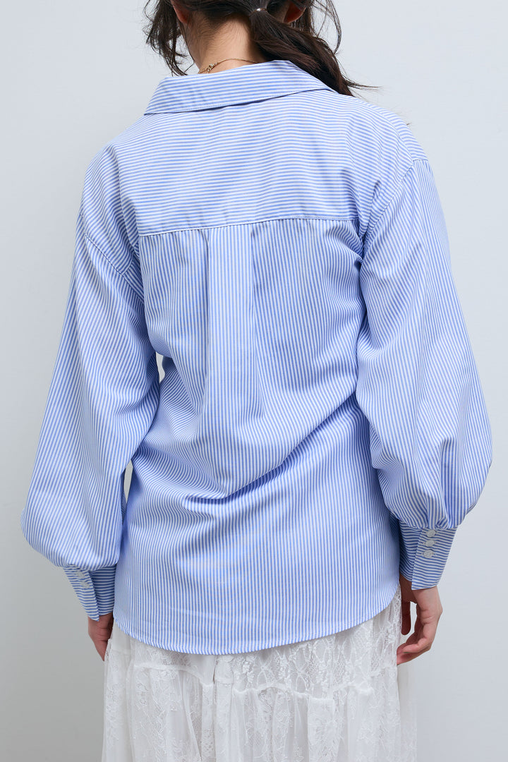 [予約]ウエストラップディティールビッグシャツ