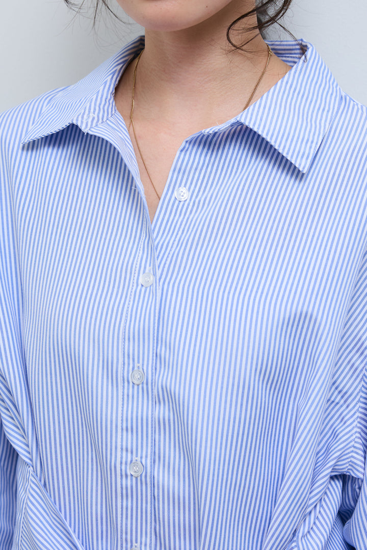 [予約]ウエストラップディティールビッグシャツ