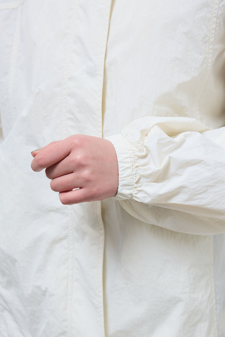 [予約/SET]ナイロンタフタスタンドカラーブルゾン+シアーラグランPO+レース 切替ロングスカート(3set)