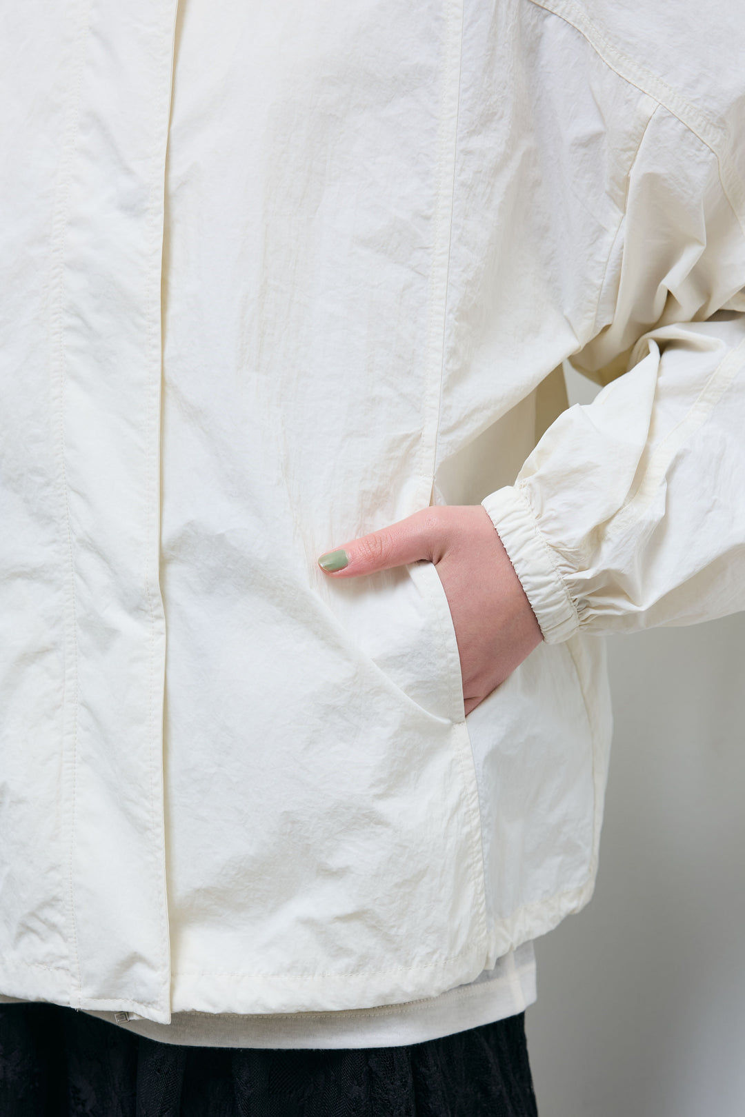 [予約]ナイロンタフタスタンドカラーブルゾン