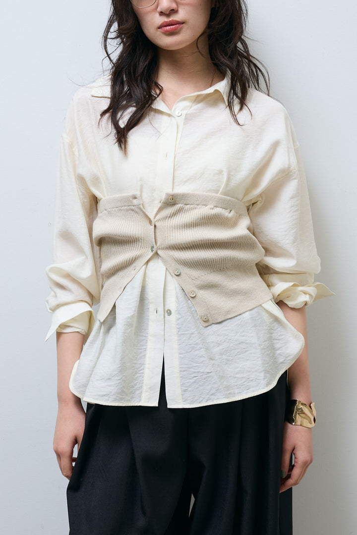 [予約]ニットビスチェセットシャツ