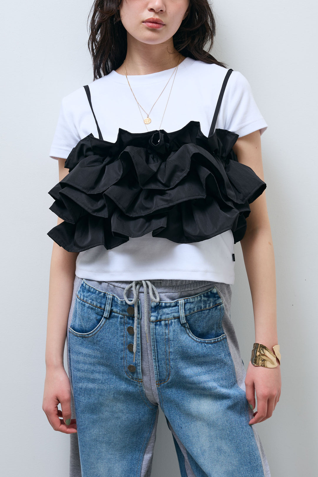 [予約]撥水フリルビスチェ