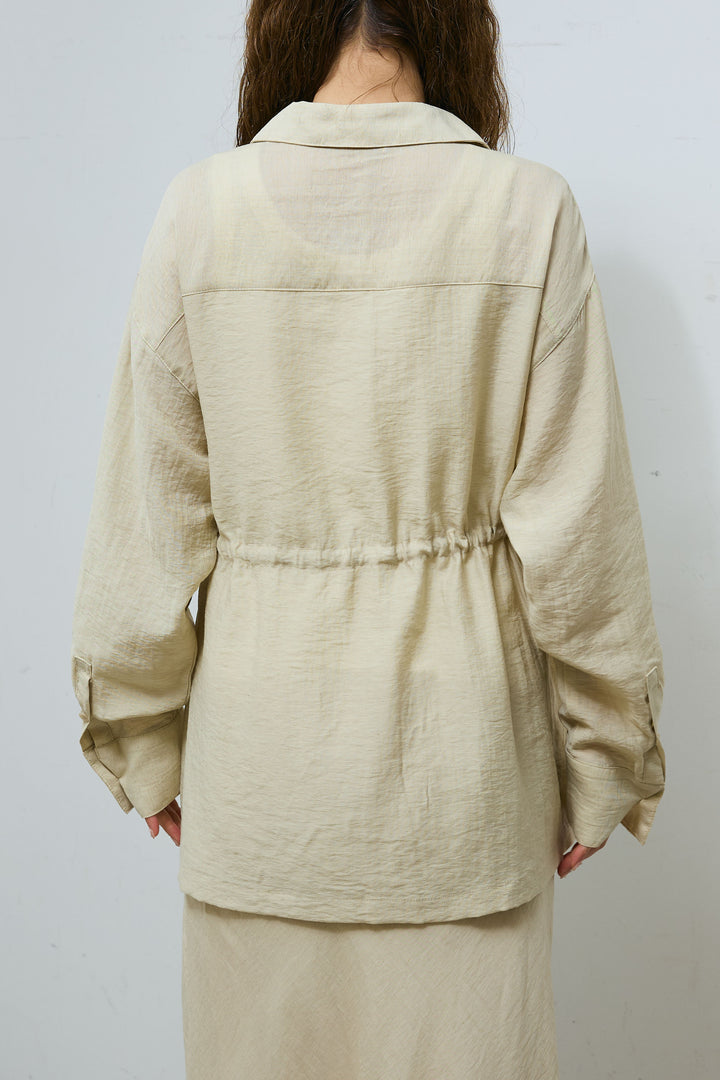 [予約]リネンブレンドライトシアードロストシャツ