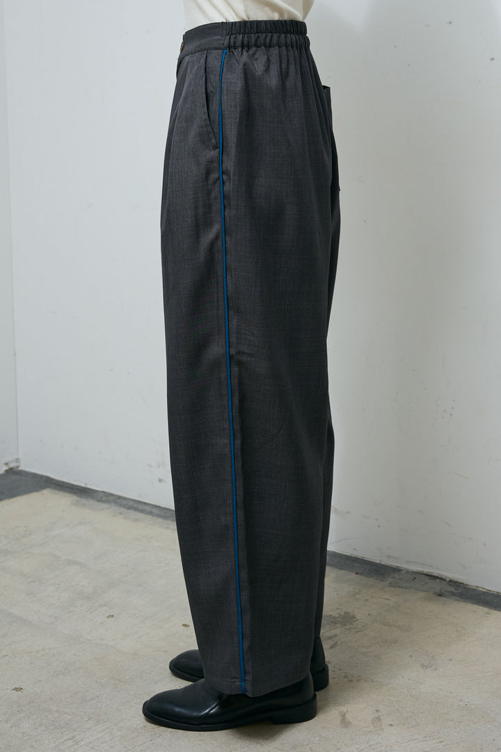 [予約/SET]袖レースハーフスリーブジャケット+サイド配色パンツ(2set)