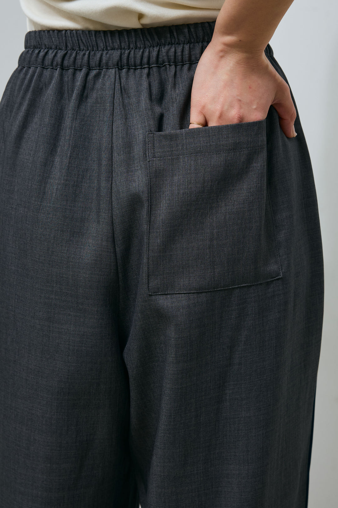 [予約/SET]袖レースハーフスリーブジャケット+サイド配色パンツ(2set)