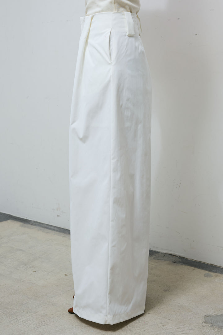 [予約/SET]メッシュニットプルオーバー+ハイウエストタックワイドパンツ(2set)