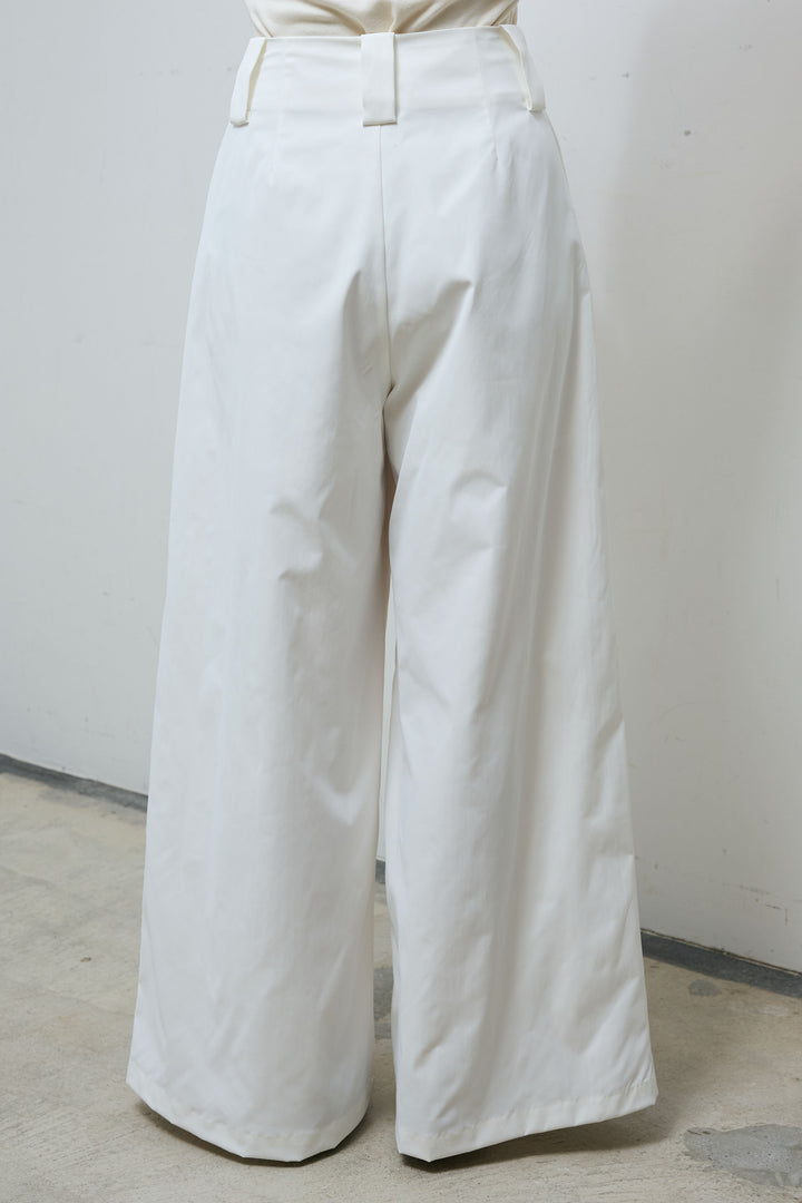 [予約/SET]メッシュニットプルオーバー+ハイウエストタックワイドパンツ(2set)