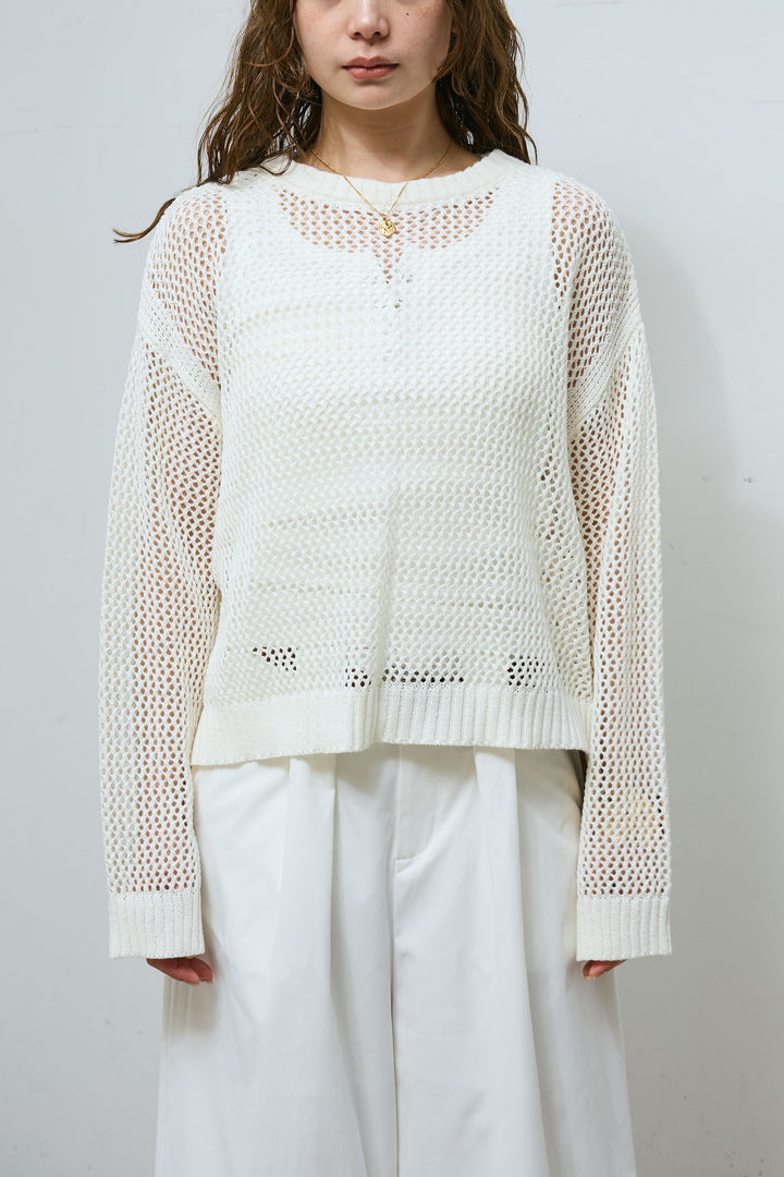 [予約/SET]メッシュニットプルオーバー+合繊ツイルスタンドウエストラップジョガーPT(2set)