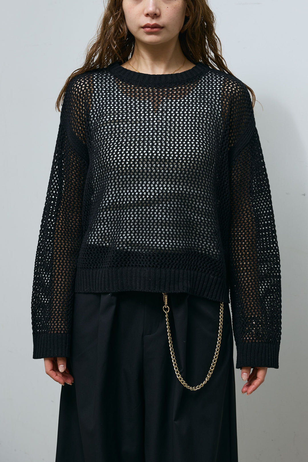 [予約]メッシュニットプルオーバー