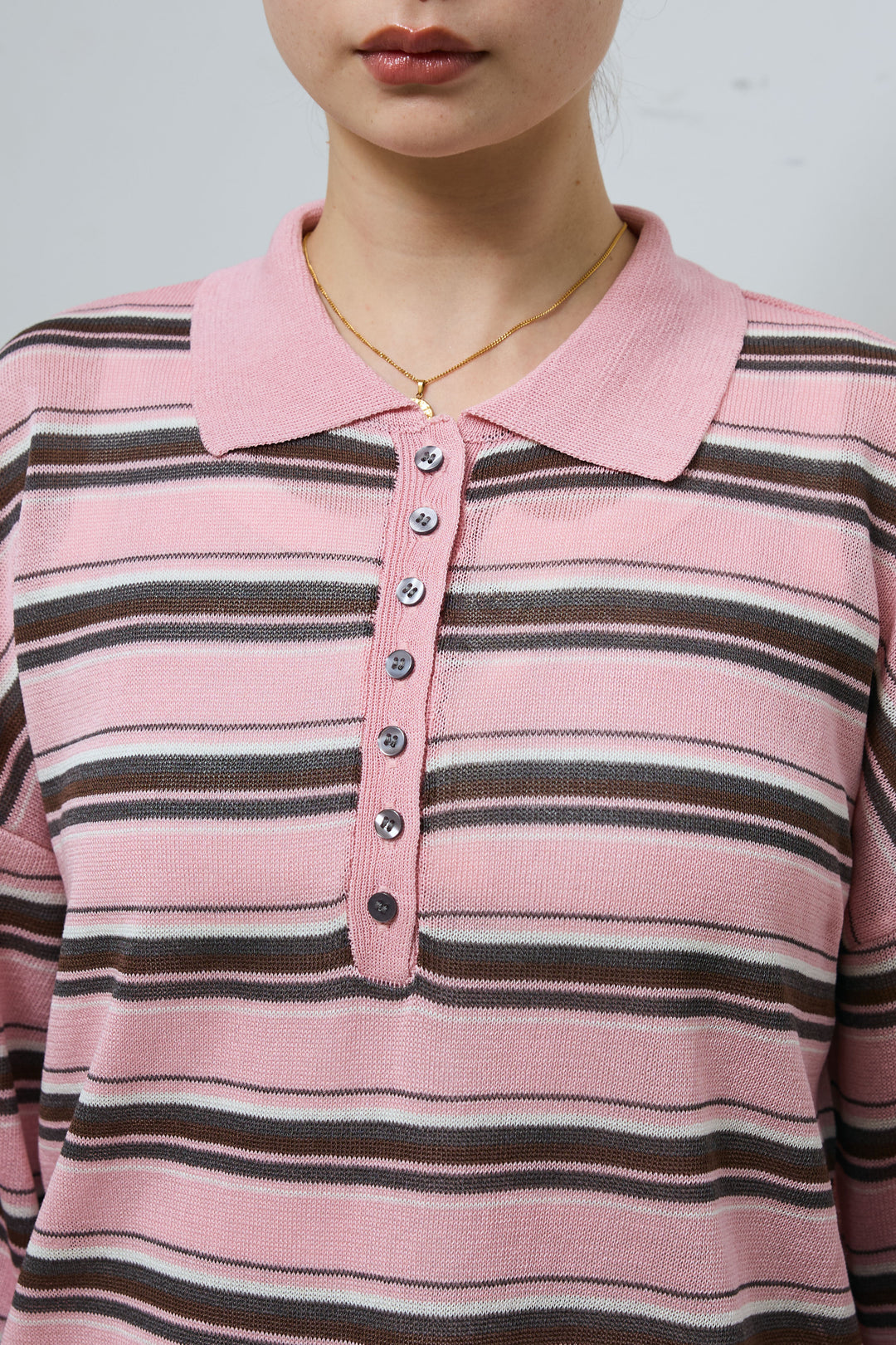 [予約/SET]ボーダーシアーポロプルオーバー+接触冷感UVカット撥水機能付きナイロンスカート(2set)