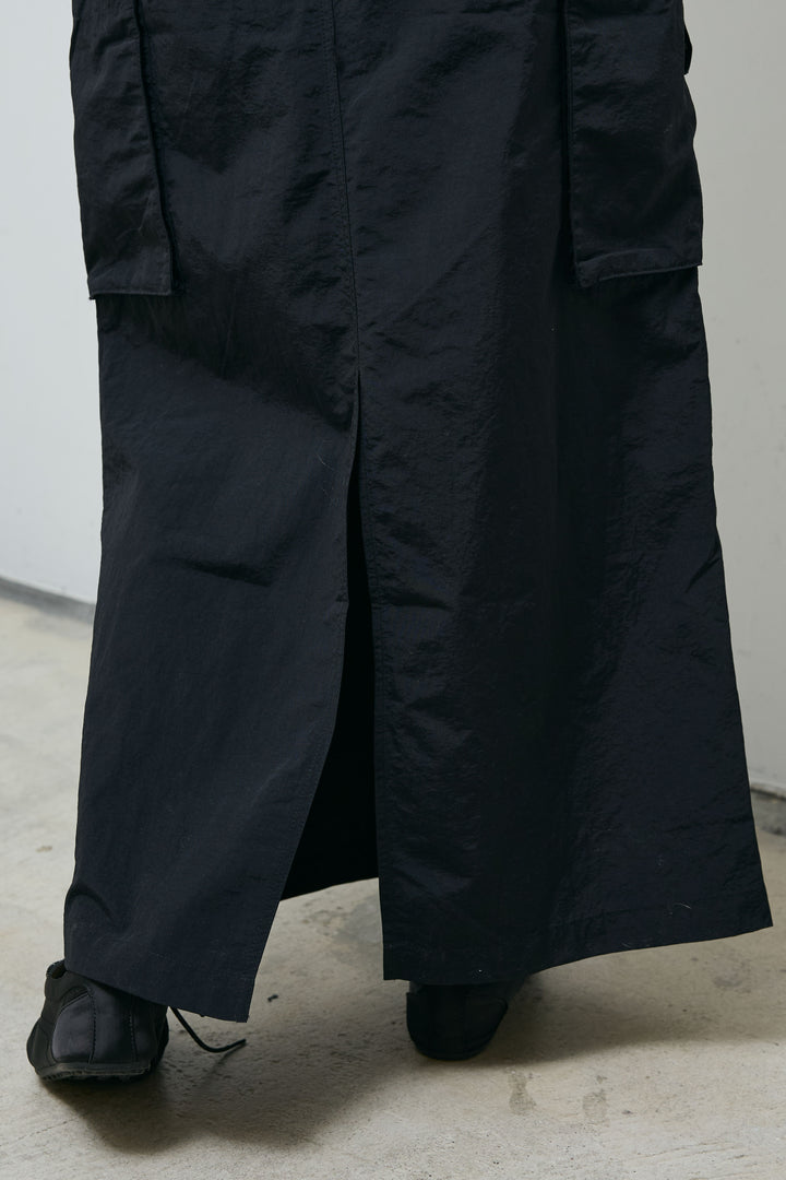 [予約/SET]ボーダーシアーポロプルオーバー+接触冷感UVカット撥水機能付きナイロンスカート(2set)