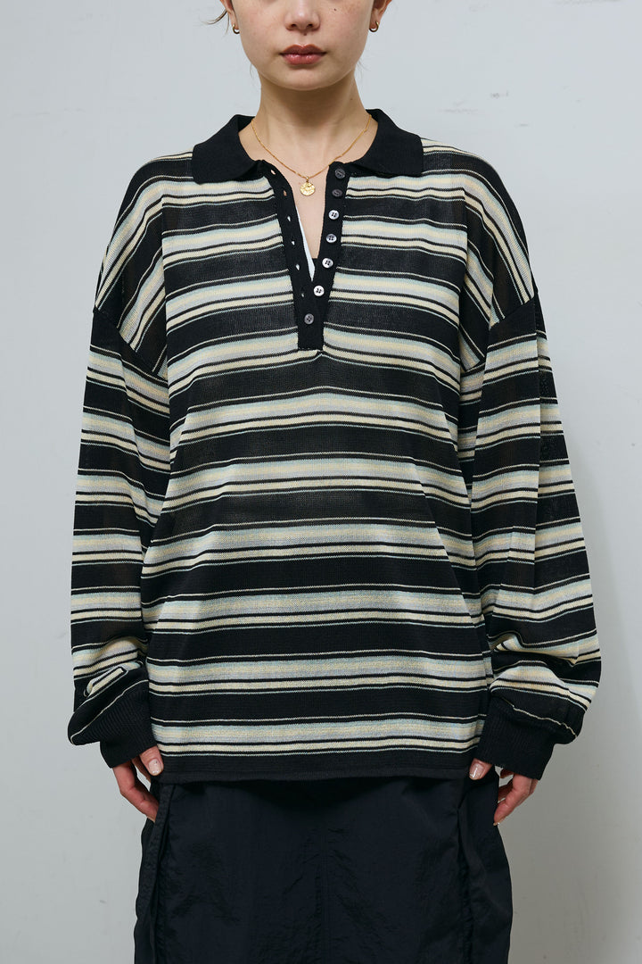 [予約]ボーダーシアーポロプルオーバー