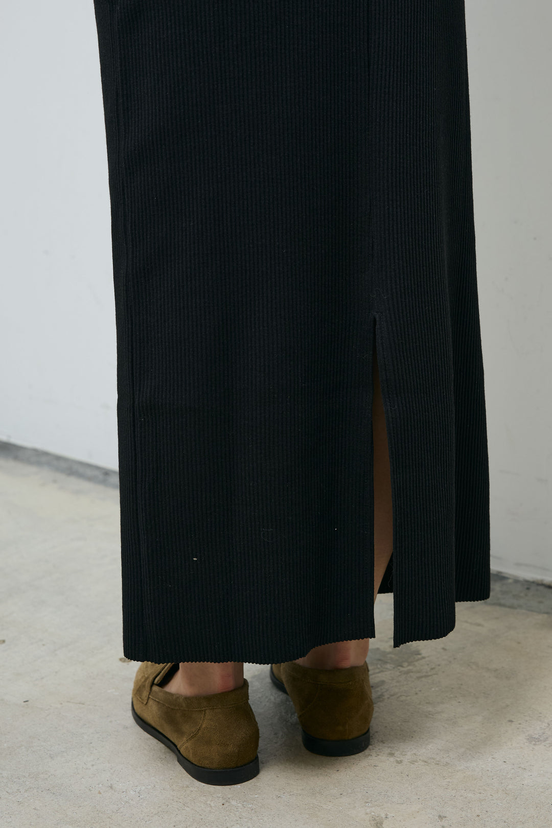 [予約/SET]裾スカラップレースシャツ+リブカットスカート(2set)