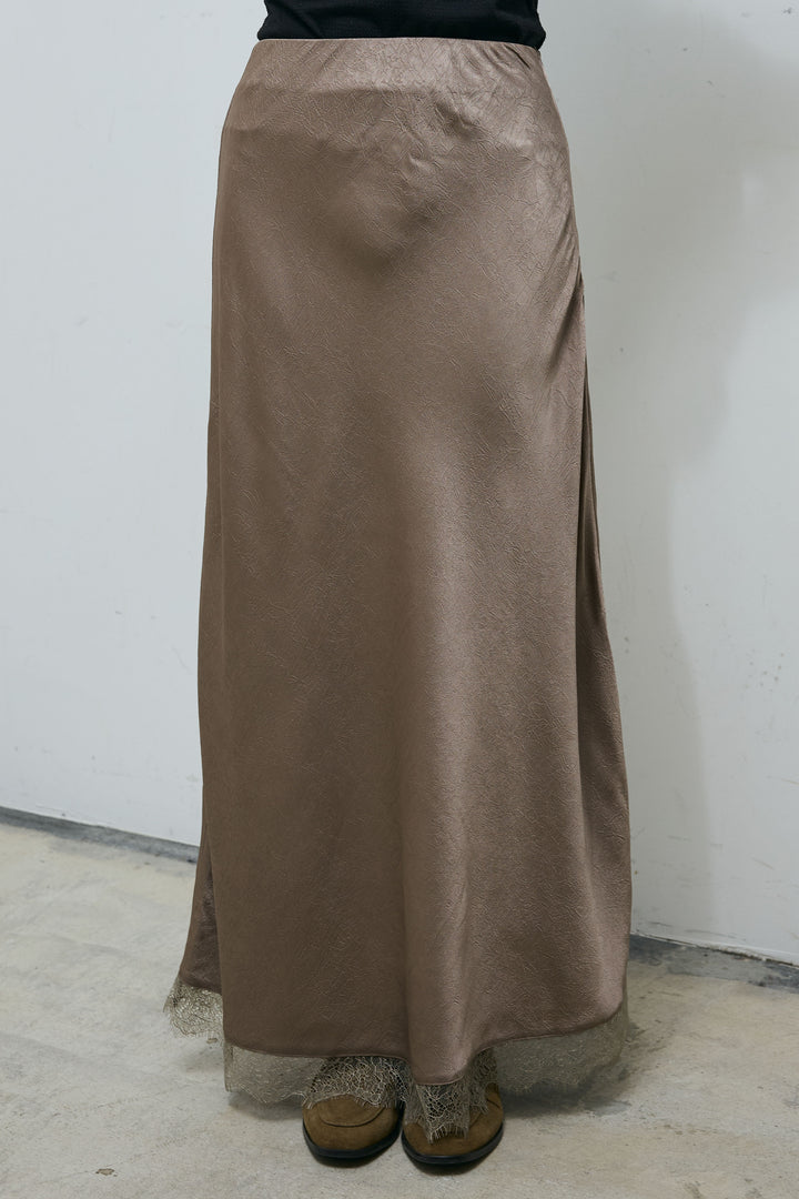 [予約]裾レースバイアススカート