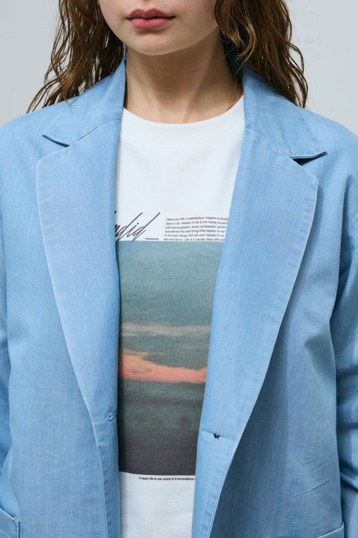 [予約/SET]ライトデニムジャケット+イージーデニムパンツ(2set)