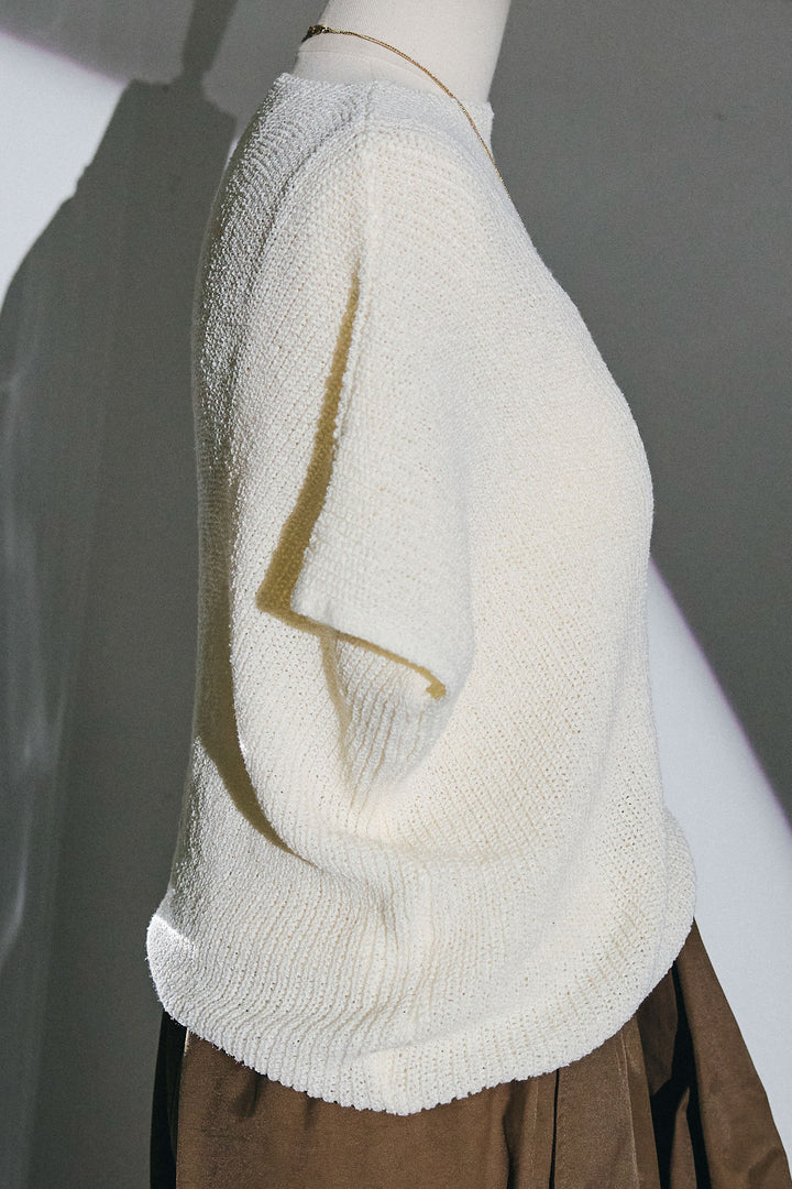 [予約/SET]アシメニットPO+ハイウエストタックワイドパンツ(2set)