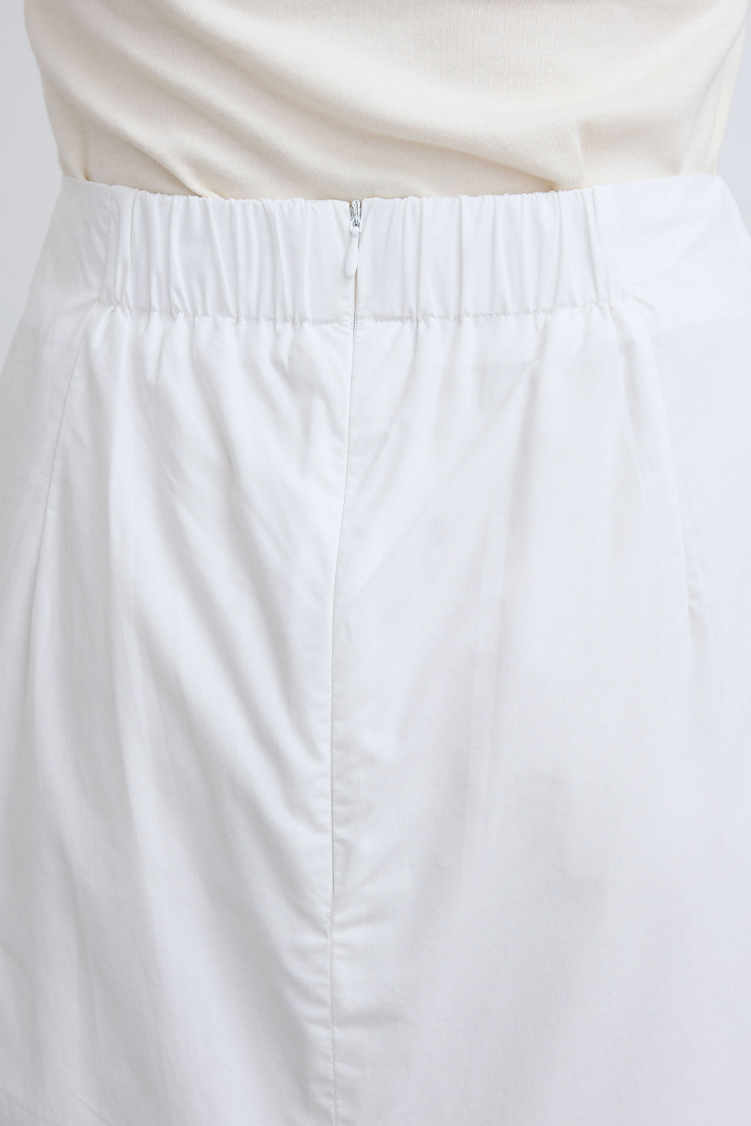 [予約/SET]アシメギャザードレープT+裾レースレイヤードスカート(2set)