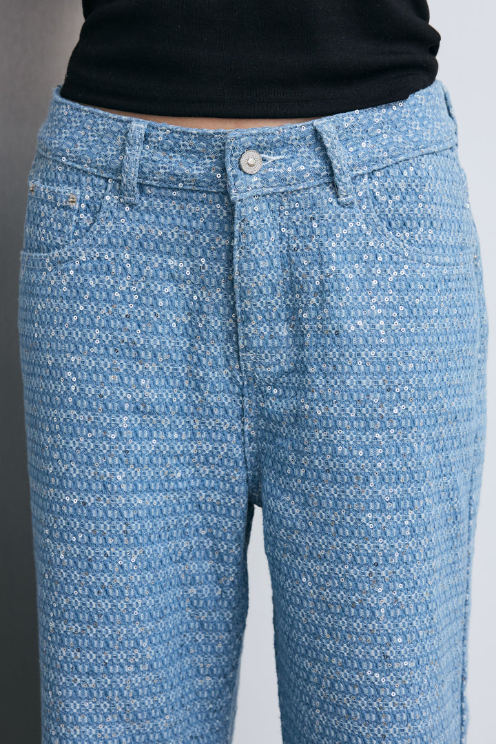 [予約]ニュアンスグリッターデニム