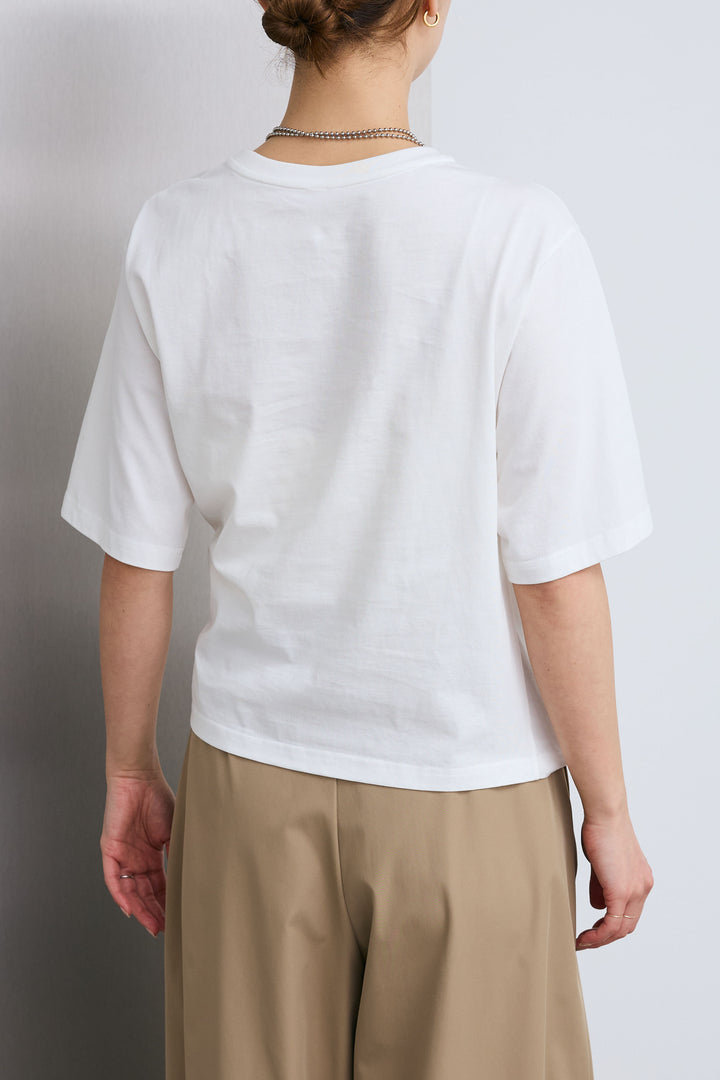 [予約/SET]アシメギャザードレープT+ハイウエストタックワイドパンツ(2set)