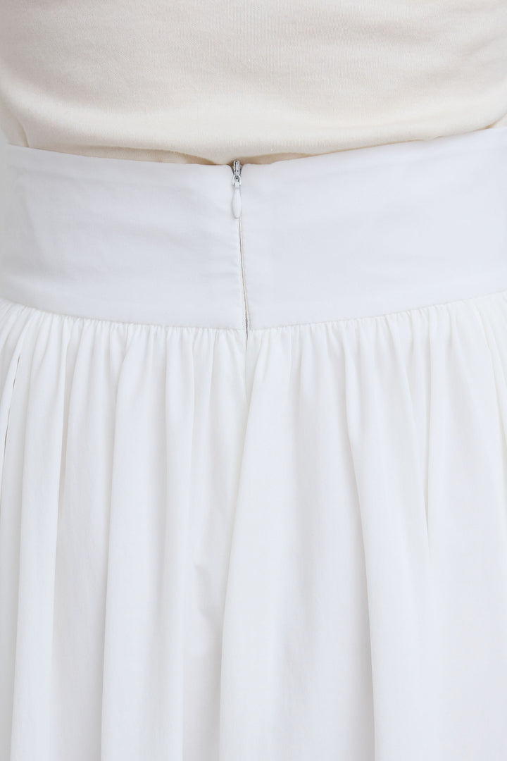 [予約/SET]ノースリーブポロニット+フルギャザーマキシスカート(2set)