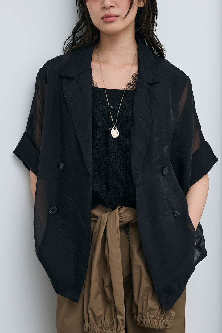 [予約]シアーハーフスリーブジャケット