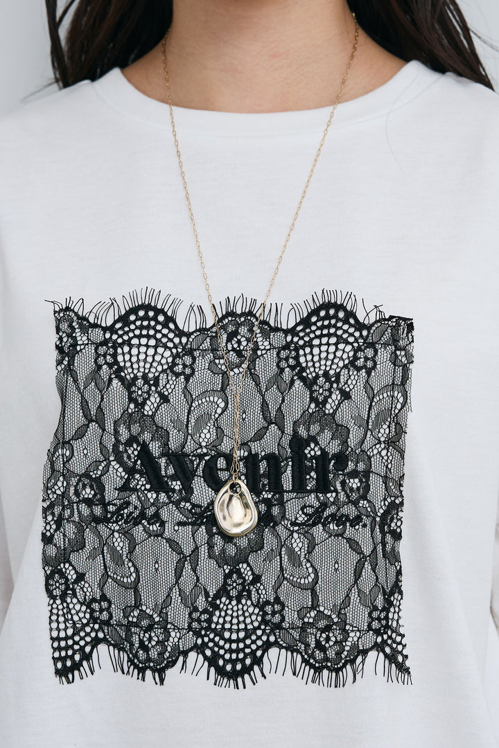 [予約/SET]cooltouchレースロゴ刺繍Tシャツ+ダブルフェイスジャージースカート(2set)