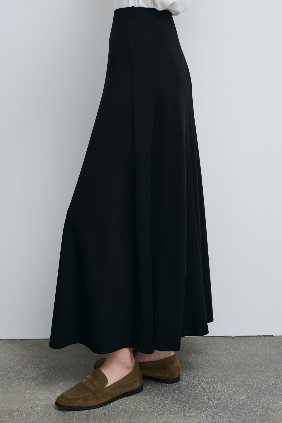 [予約/SET]シアーハーフスリーブジャケット+cooltouchレースロゴ刺繍Tシャツ+ダブルフェイスジャージースカート(3set)