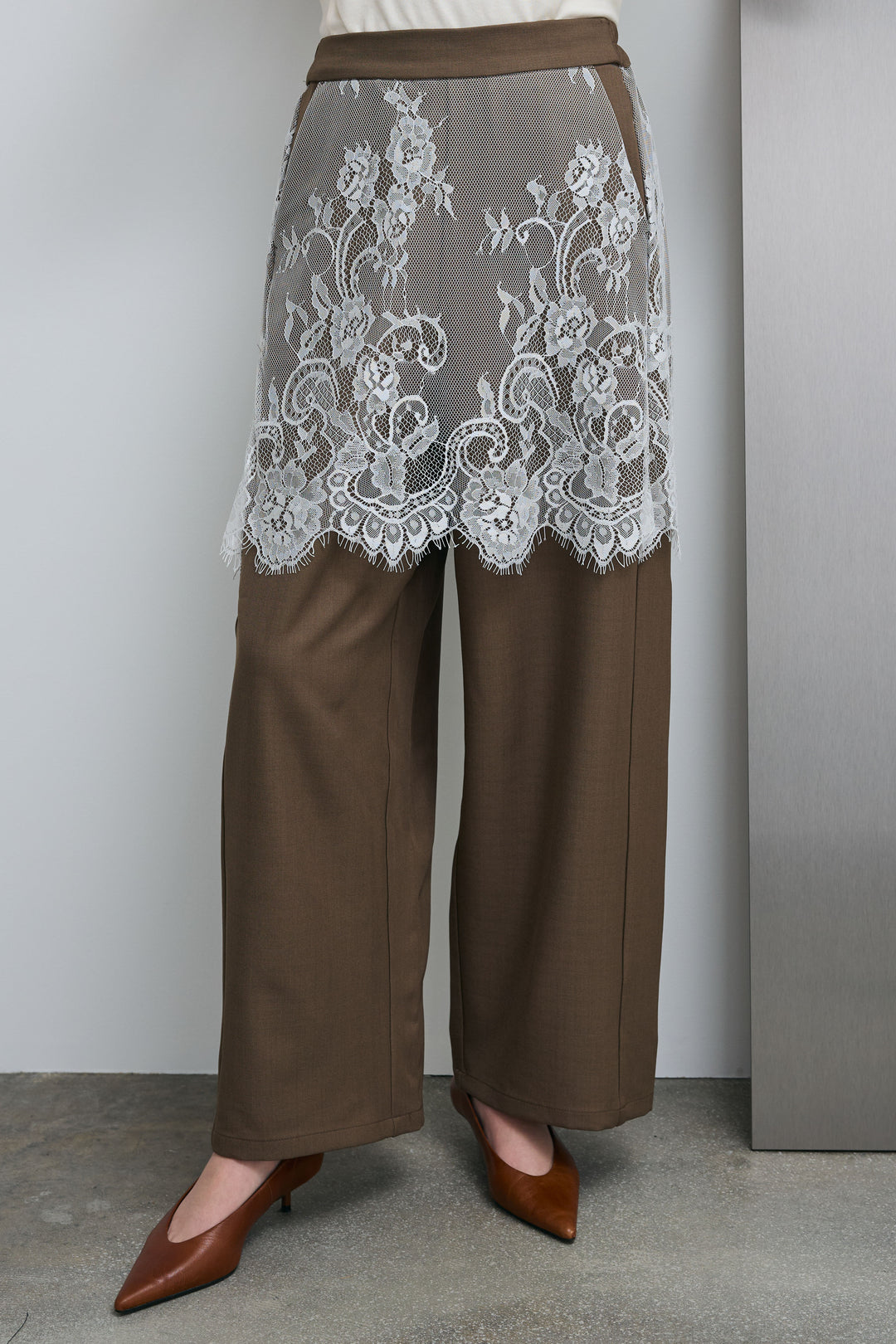 [予約]レースドッキングツイルパンツ