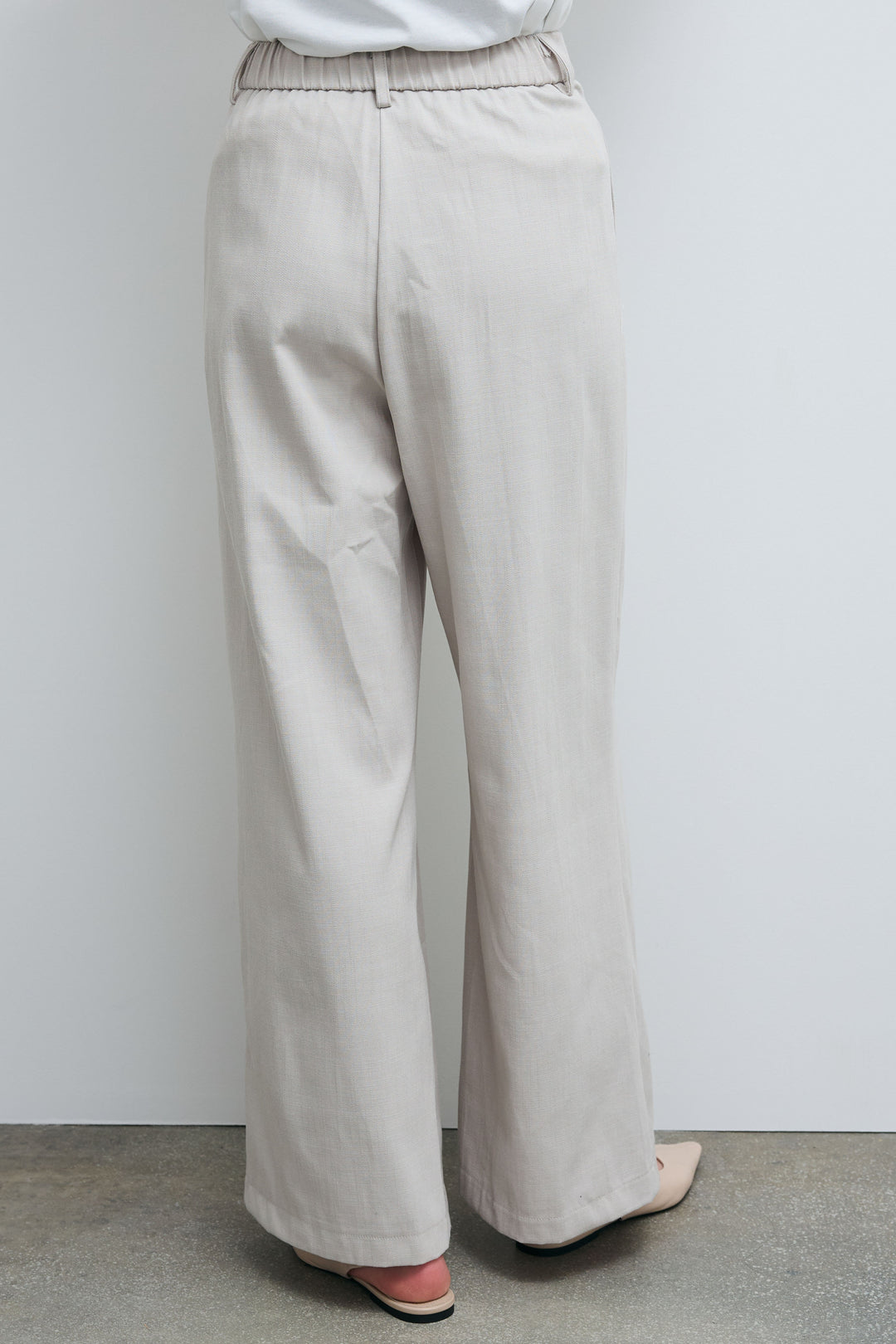 [予約]デニムライクノーカラーハーフスリーブセットアップ