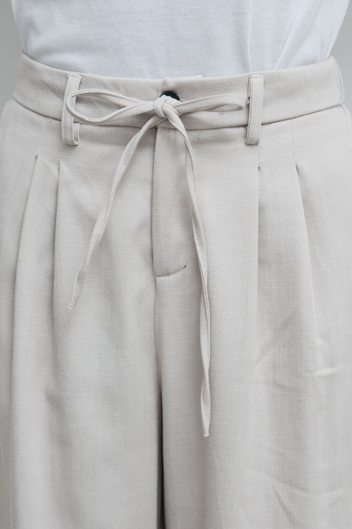 [予約]デニムライクノーカラーハーフスリーブセットアップ