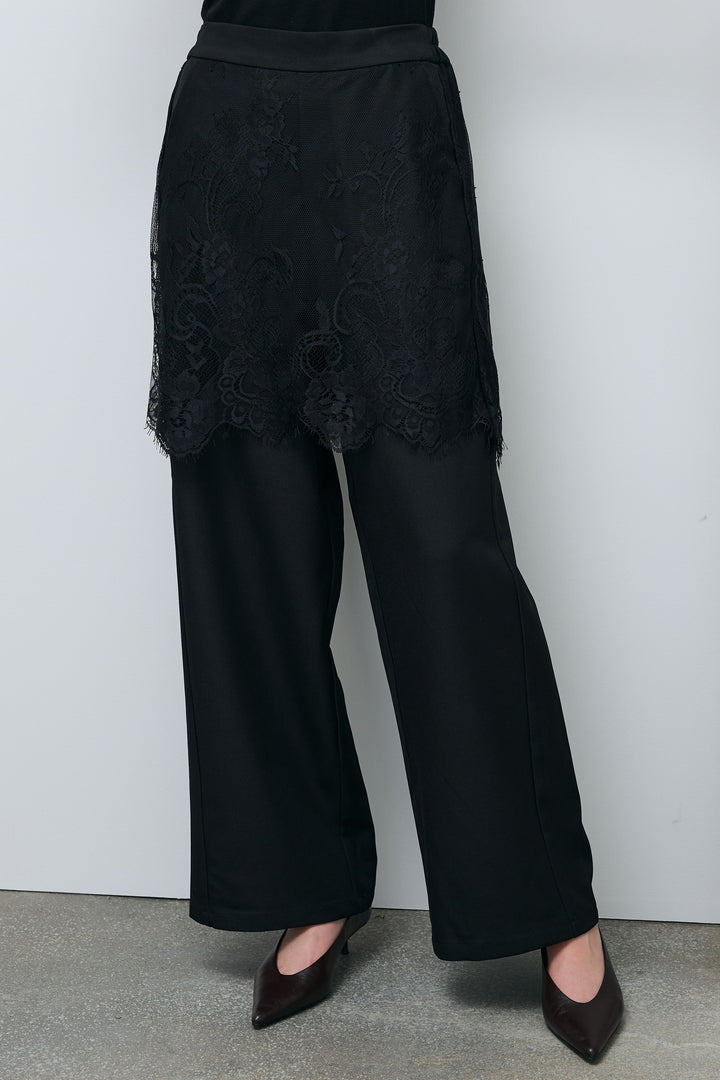 [予約]レースドッキングツイルパンツ