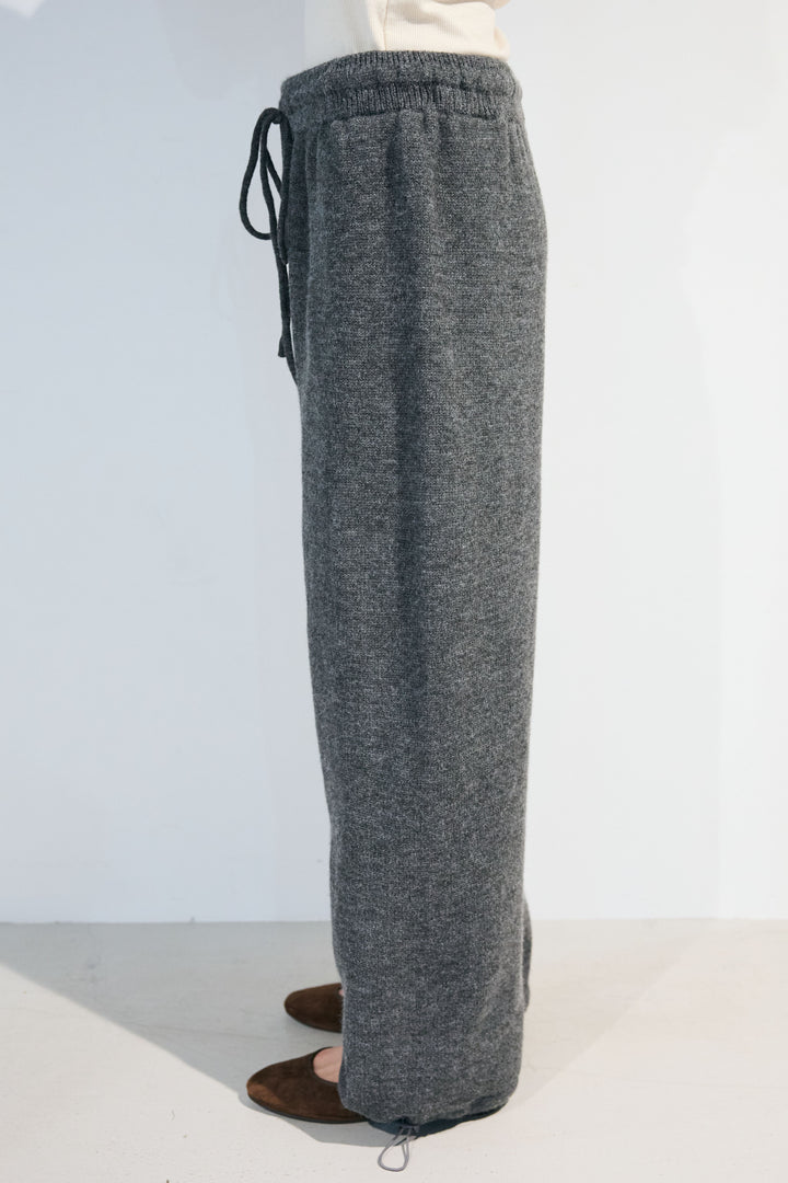 [予約]ドロストニットワイドパンツ