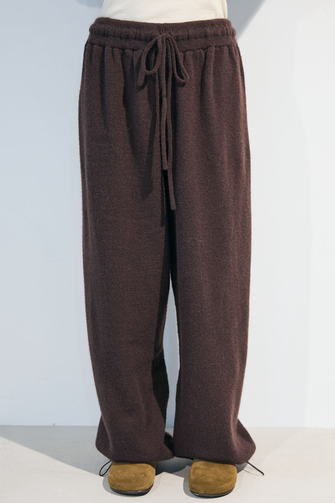 [予約]ドロストニットワイドパンツ