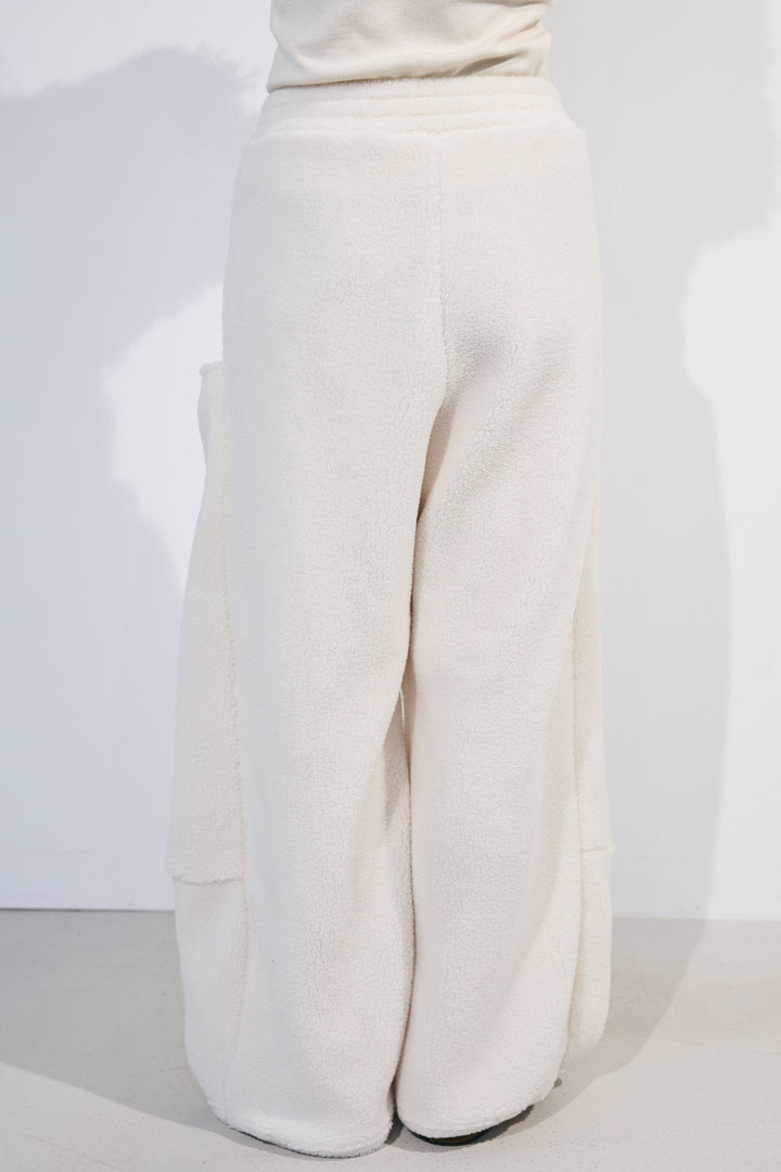 [予約/SET]レオパード柄シャギーニット+ミニボアカーブパンツ(2set)