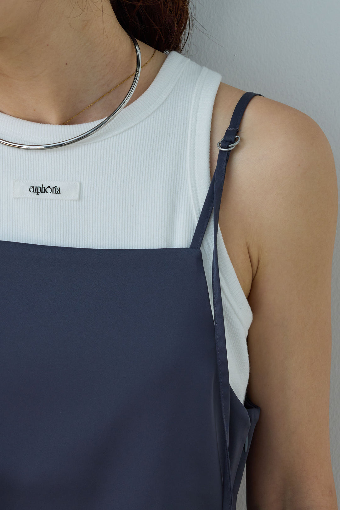 [予約/SET]リネンタッチテーラードジレ+マットサテンサイドタックキャミ+ニットベア2wayパンツ(3set)