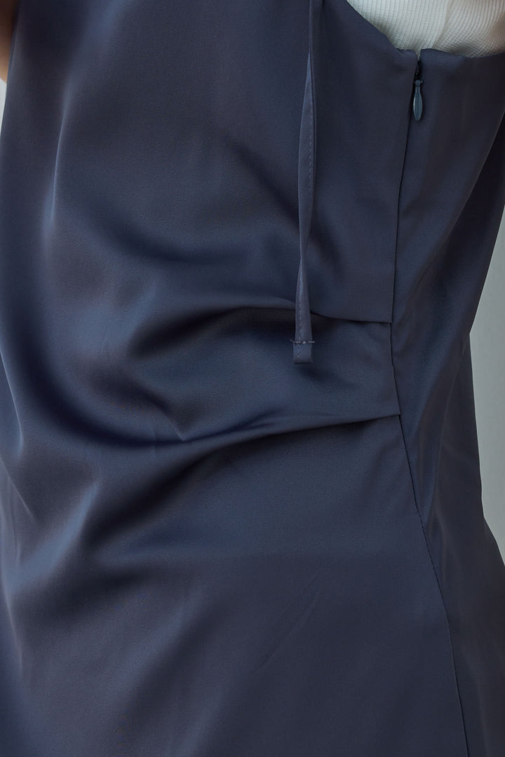 [予約/SET]リネンタッチテーラードジレ+マットサテンサイドタックキャミ+ニットベア2wayパンツ(3set)