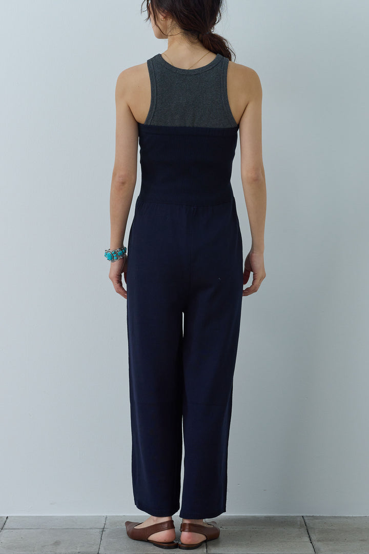 [予約/SET]リネンタッチテーラードジレ+マットサテンサイドタックキャミ+ニットベア2wayパンツ(3set)